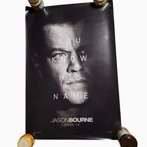 Jason Bourne 2016 Original Advance Movie Poster 27x40 Matt Damon Teaser D/S